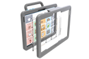 Side view of Grid Pad Go with keyguard and keyguard cover.