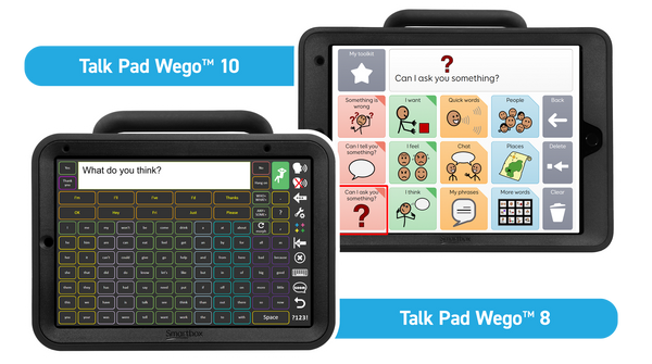 Talk Pad Wego 8 and 10 AAC devices