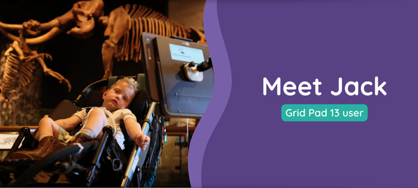 Child interacting with a Grid Pad 13 in a museum setting.