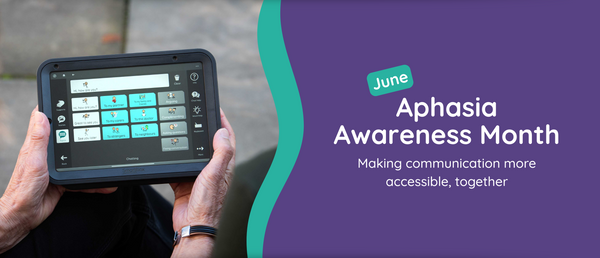 Aphasia Awareness Month blog banner.