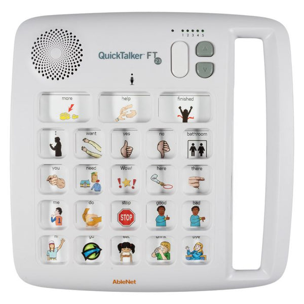 Front view of QuickTalker FeatherTouch 23