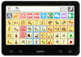 Front of Grid Pad 13 with quickstep max vocab.