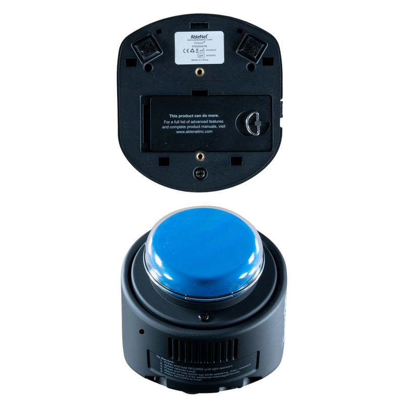 top and bottom angles of blue switch