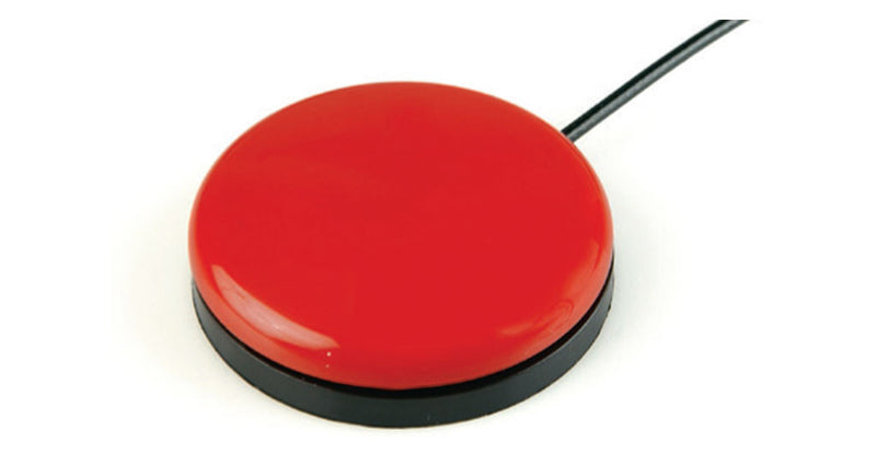 Red buddy button switch top view