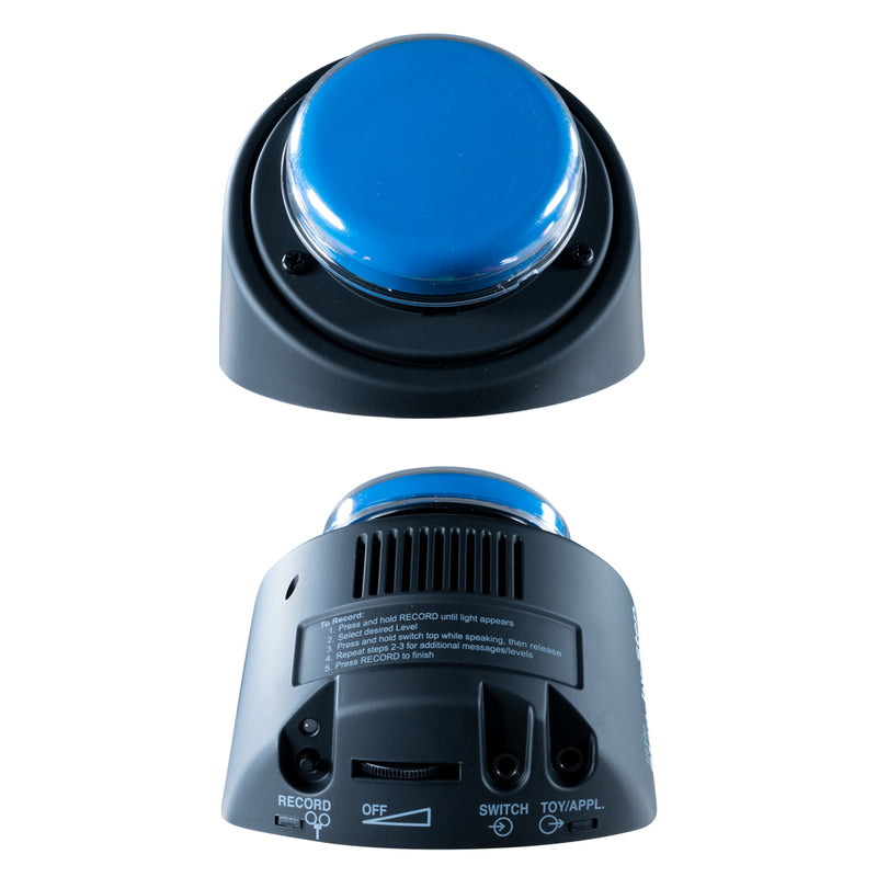 front and back angles of blue switch