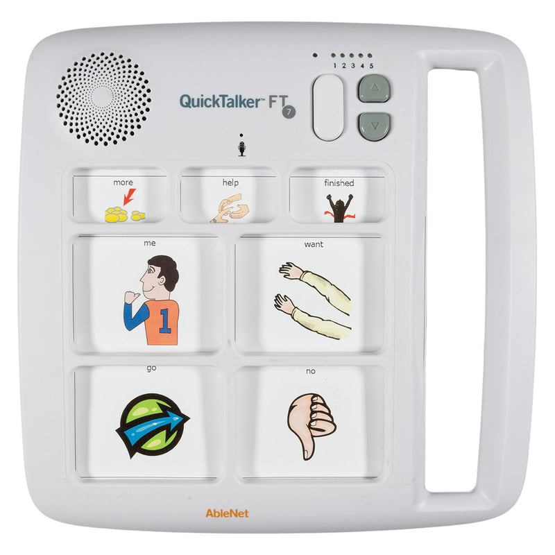 Front view of QuickTalker FeatherTouch 7