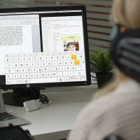 being used with a computer
